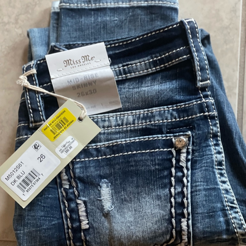 Miss Me Blue Skinny Jeans Classic Denim